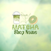 Matcha Cafe Fensteraufkleber (Blatt 3)