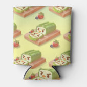 Matcha Cake Roll Illustration Dosenkühler (Vorderseite)