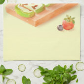 Matcha Cake Roll Illustration Geschirrtuch (Gefaltet)