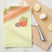 Matcha Cake Roll Illustration Geschirrtuch (Viertel Falte)