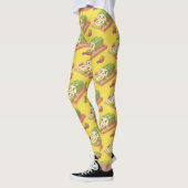 Matcha Cake Roll Illustration Leggings (Links)