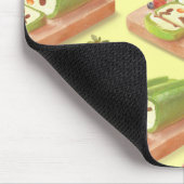 Matcha Cake Roll Illustration Mousepad (Ecke)