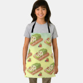 Matcha Cake Roll Illustration Schürze (Insitu)