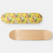Matcha Cake Roll Illustration Skateboard (Horizontal)