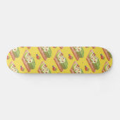 Matcha Cake Roll Illustration Skateboard (Horizontal)