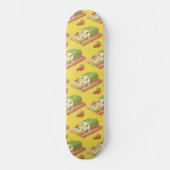 Matcha Cake Roll Illustration Skateboard (Vorderseite)