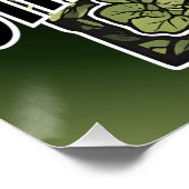 Matcha Chill & Thrill – Dekoratives Matcha Latte Poster (Ecke)