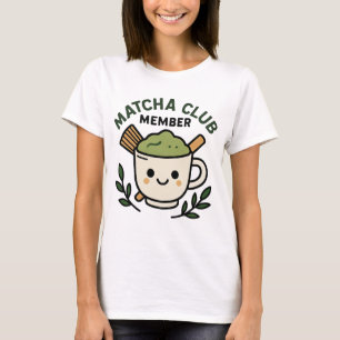 Matcha-Club-Mitglied - Süßes Kawaii-Grüntee-Design T-Shirt