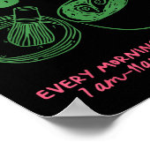 Matcha Club Regulärer oder Eis-Grüntee-Matcha-Latt Poster (Ecke)