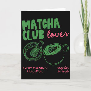 Matcha Club Regulärer oder Eisgrüner Tee Matcha La Karte
