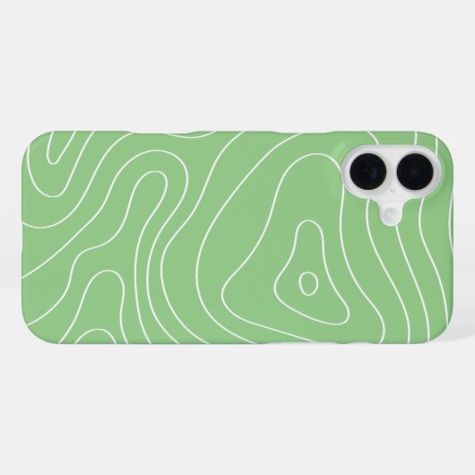 Matcha Contour Flow iPhone Hülle (Rückseite (Horizontal))