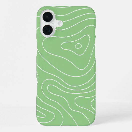 Matcha Contour Flow iPhone Hülle (Rückseite)