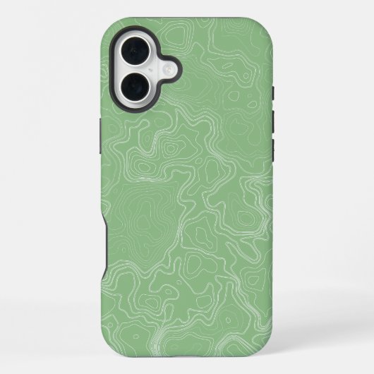 Matcha Contour Flow iPhone Hülle (Rückseite)