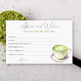Matcha Cup Brautparty Beratung und Wünsche Briefpapier