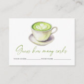 Matcha Cup Wie viele Korks Bridgame Begleitkarte (Vorderseite)