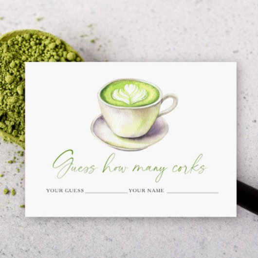Matcha Cup Wie viele Korks Bridgame Begleitkarte