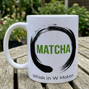 Matcha Enso Kreis Quirl W Bewegung Kaffeetasse
