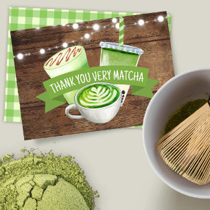 Matcha Flat Dankeskarte