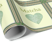Matcha-Geschenkpapier Geschenkpapier (Rolleneckpunkt)