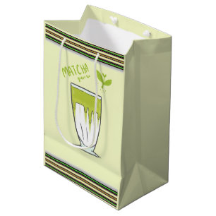 Matcha-Geschenktasche Mittlere Geschenktüte