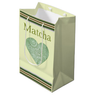 Matcha-Geschenktasche Mittlere Geschenktüte