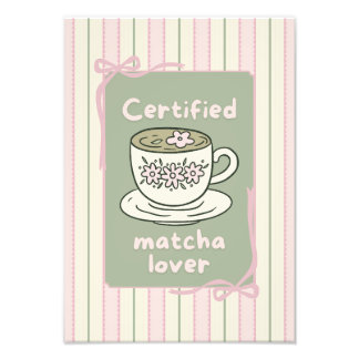 Matcha-Getränk Poster Wandkunst 