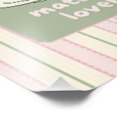 Matcha-Getränk Poster Wandkunst  (Ecke)