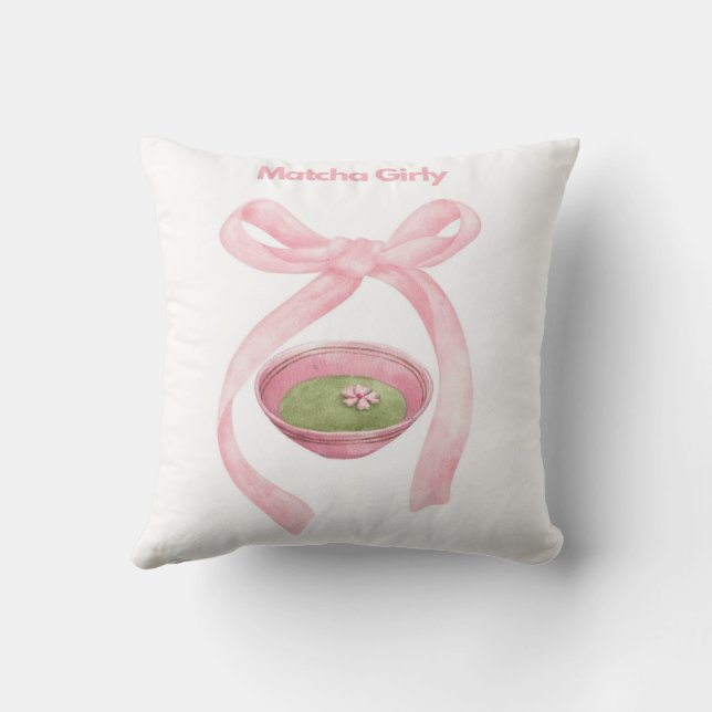 Matcha Girly Pillow Kissen (Rückseite)