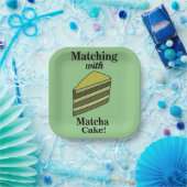 Matcha Green Cake Party Pappteller (Party)