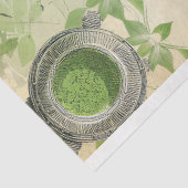 Matcha Green japanischer Teetrink - Muster 1 Seidenpapier (Ausschnitt)
