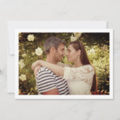 Matcha Green Modernes Minimalistisches Foto fett Z Save The Date (Rückseite)