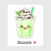 Matcha Green Tea Blended Drink Aufkleber (Blatt)