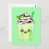 Matcha Green Tea Blended Drink Postkarte (Vorne/Hinten)