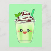 Matcha Green Tea Blended Drink Postkarte (Vorderseite)