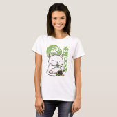 Matcha Green Tea Cat T-Shirt (Vorne ganz)