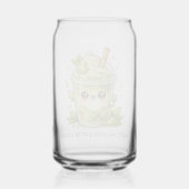 Matcha Green Tea Eistee-Latte Kawaii Glas (Rückseite)