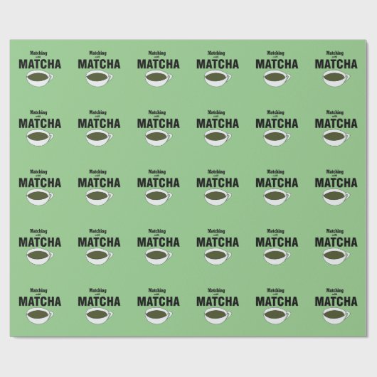 Matcha Green Tea Geschenkpapier (Flach)