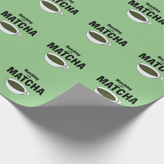 Matcha Green Tea Geschenkpapier (Ecke)