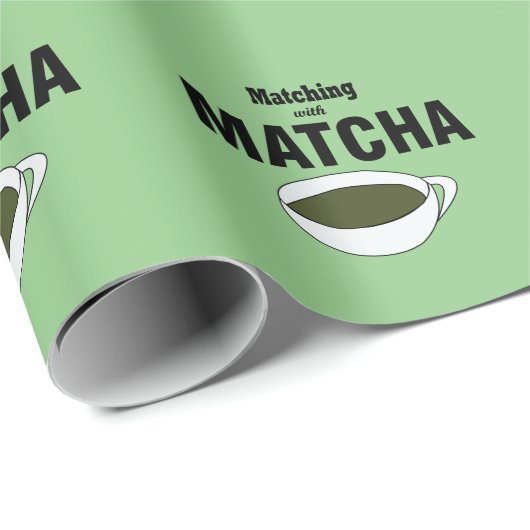 Matcha Green Tea Geschenkpapier (Rolleneckpunkt)