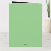 Matcha Green Tea Greeting Karte (Rückseite)