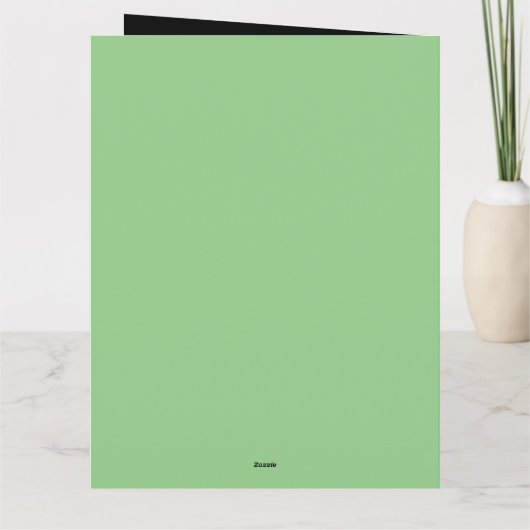 Matcha Green Tea Greeting Karte (Rückseite)