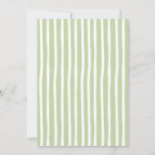 Matcha Green Tea Hand Drawn Baby Shower Einladung (Rückseite)