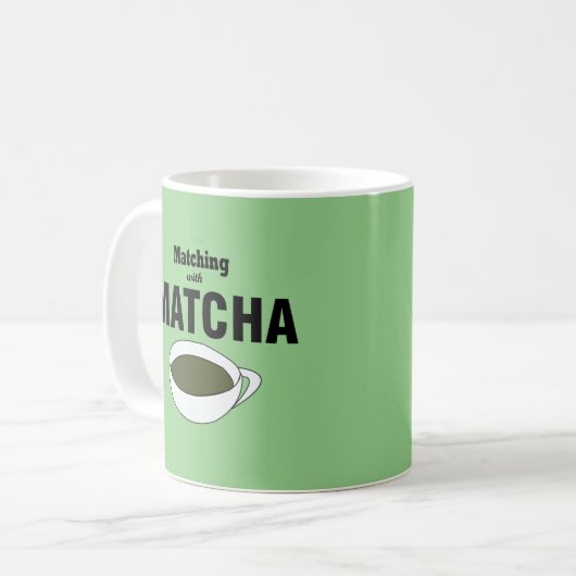 Matcha Green Tea Lover Kaffeetasse (Vorderseite Links)