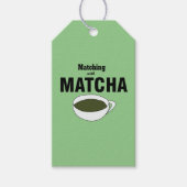 Matcha Green Tea Party Geschenkanhänger (Vorderseite)