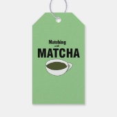 Matcha Green Tea Party Geschenkanhänger (Rückseite)
