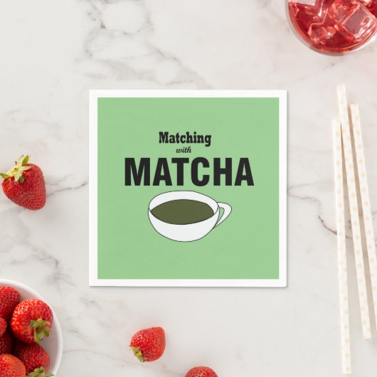 Matcha Green Tea Party Serviette (Beispiel)