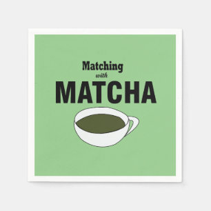 Matcha Green Tea Party Serviette
