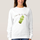 Matcha Green Tea Personalisiert Sweatshirt (Vorderseite)