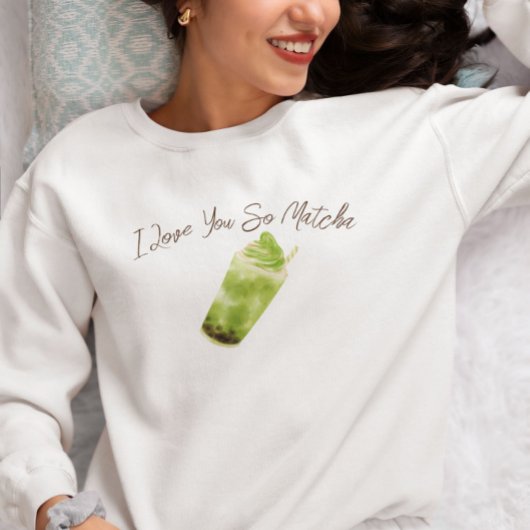Matcha Green Tea Personalisiert Sweatshirt