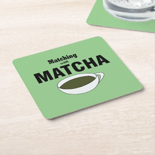 Matcha Green Tea Rechteckiger Pappuntersetzer (angewinkelt)